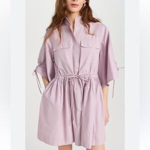 HEVRON HANNAH MINI DRESS PURPLE MEDIUM